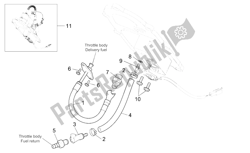 All parts for the Fuel Pump Ii of the Aprilia ETV 1000 Capo Nord 2004