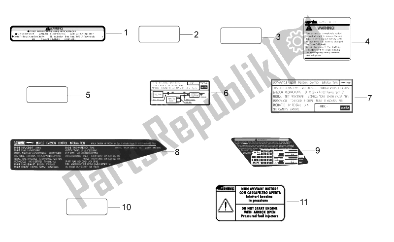 Toutes les pièces pour le Ensemble De Plaques Et Décalcomanie du Aprilia RSV4 Aprc Factory ABS 1000 2013