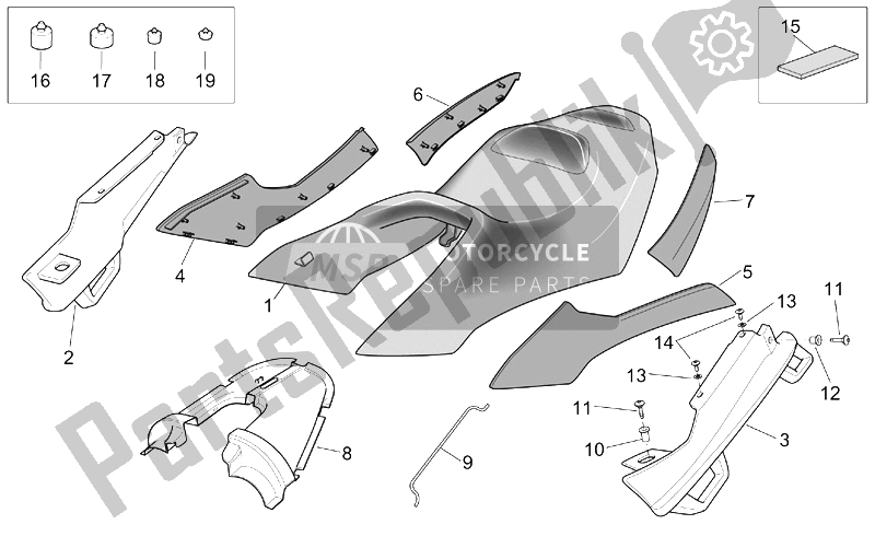 Toutes les pièces pour le Selle du Aprilia RST 1000 Futura 2001