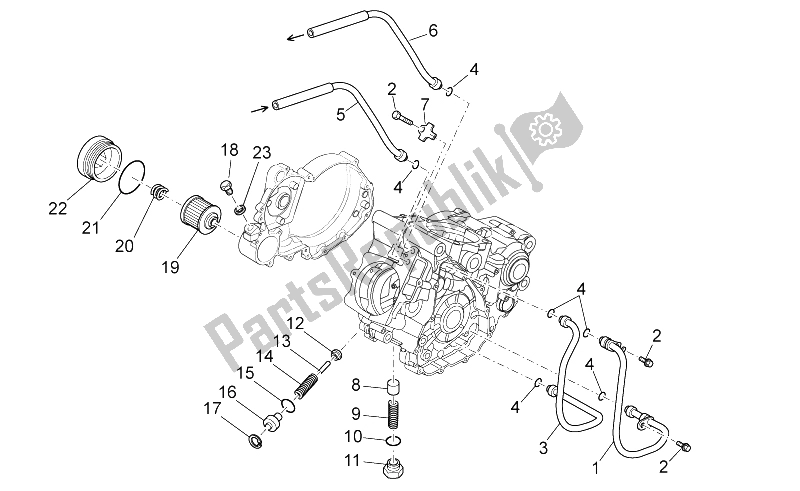 All parts for the Lubrication of the Aprilia RXV SXV 450 550 2006
