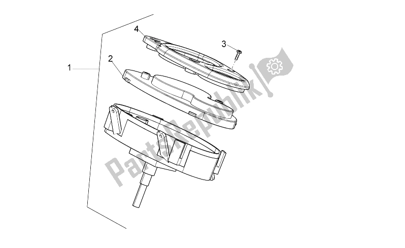 Toutes les pièces pour le Tableau De Bord du Aprilia Sport City ONE 50 4T 2V E2 2008