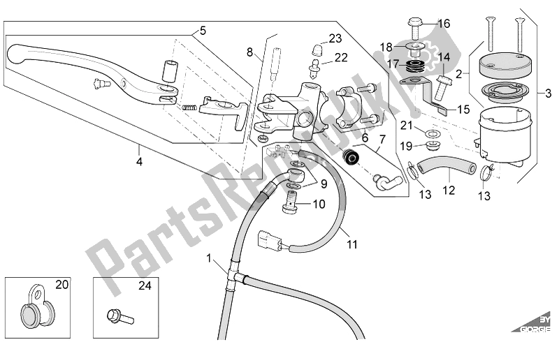 Todas las partes para Cilindro Maestro Delantero de Aprilia RSV4 R SBK Factory 1000 2009