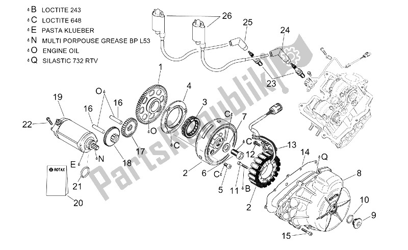 Alle Teile für das Zündeinheit des Aprilia RSV Tuono 1000 2002