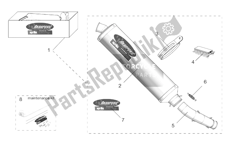 All parts for the Acc. - Performance Parts I of the Aprilia RSV Tuono 1000 2002