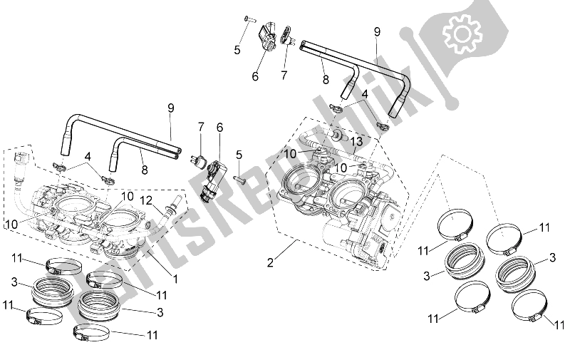 Toutes les pièces pour le Corps De Papillon du Aprilia RSV4 RR Racer Pack 1000 2015