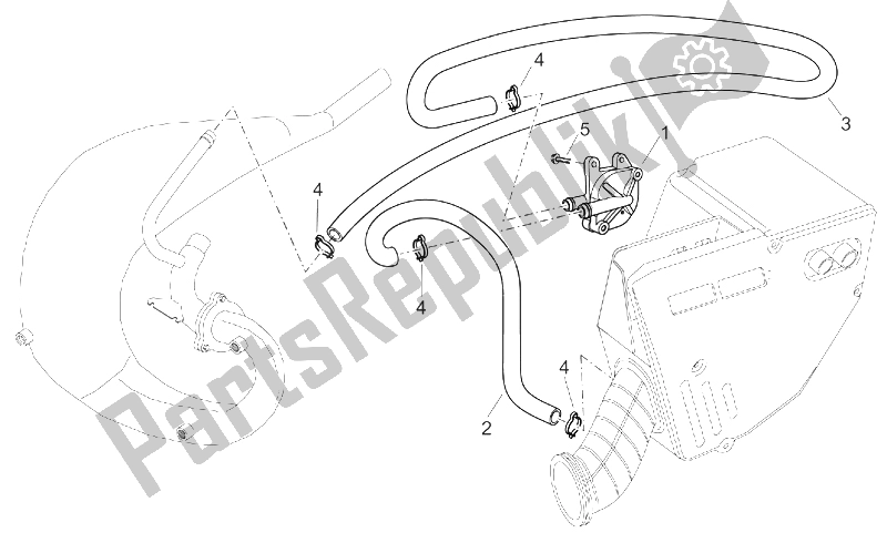 All parts for the Secondary Air of the Aprilia RX 50 Racing 2003