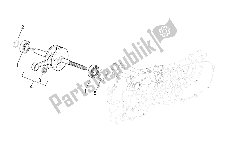 Toutes les pièces pour le Arbre De Transmission du Aprilia Scarabeo 50 2T 2014