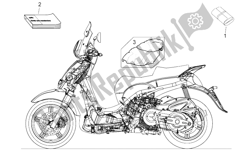 Toutes les pièces pour le Terminer La Partie du Aprilia Scarabeo 400 492 500 Light 2006