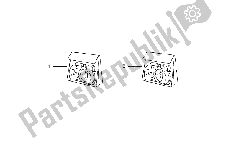 Todas as partes de Conjunto De Placas E Decalque do Aprilia Scarabeo 50 2T ENG Minarelli 1993