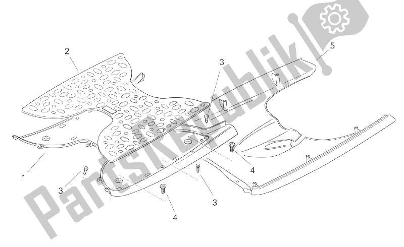 All parts for the Central Body Ii - Panel of the Aprilia Scarabeo 50 2T ENG Minarelli 2000