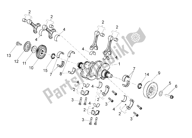 All parts for the Drive Shaft of the Aprilia RSV4 Aprc Factory ABS 1000 2013