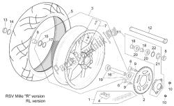 Rear wheel RSV Mille 