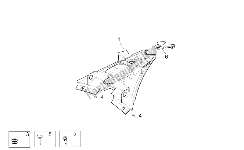 Tutte le parti per il Fanale Posteriore del Aprilia Tuono V4 1100 Factory 2015