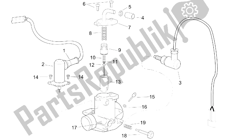 Toutes les pièces pour le Carburateur Mikuni Ii du Aprilia SR 125 150 1999