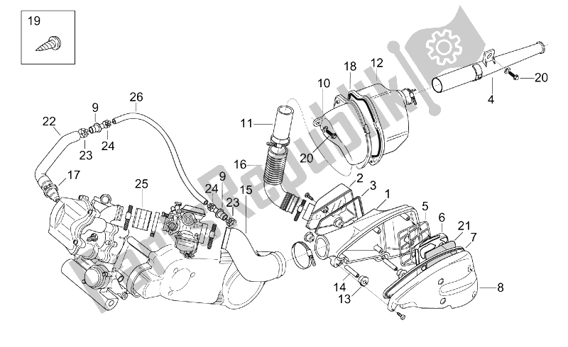 Toutes les pièces pour le Filtre du Aprilia Leonardo 125 150 ST 2001