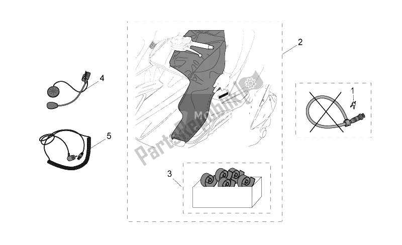 All parts for the Acc. - Various of the Aprilia Atlantic 500 2001