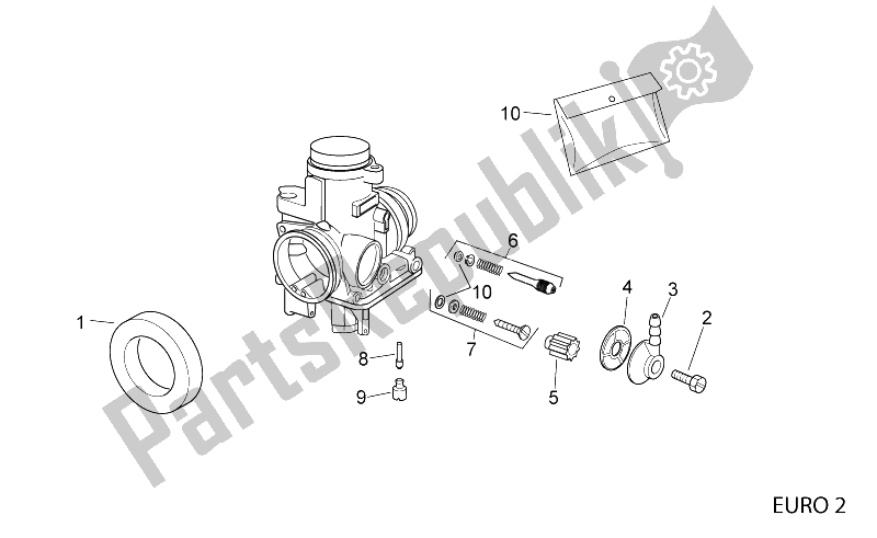 Toutes les pièces pour le Carburateur Ii du Aprilia RS 125 2006