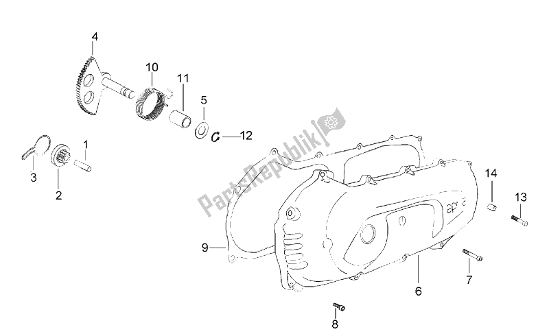 Tutte le parti per il Coperture del Aprilia SR 50 AIR WWW 1997