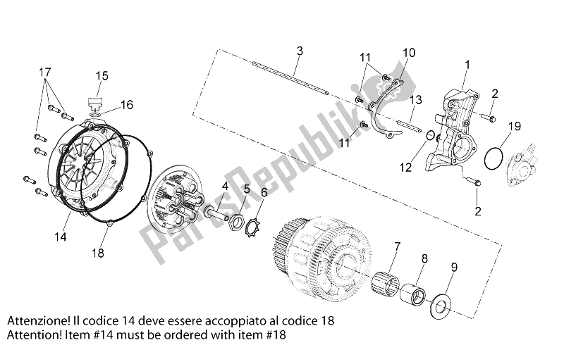 Toutes les pièces pour le Embrayage I du Aprilia Shiver 750 GT 2009