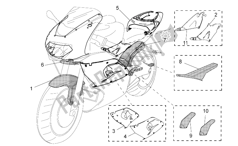 Wszystkie części do Wg. - Specjalne Cz?? Ci Cia? A Aprilia RSV Mille 1000 2000