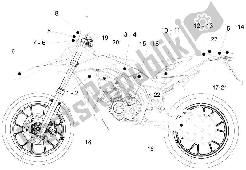 Alle onderdelen voor de Sticker van de Aprilia SX 50 Limited Edition 2014