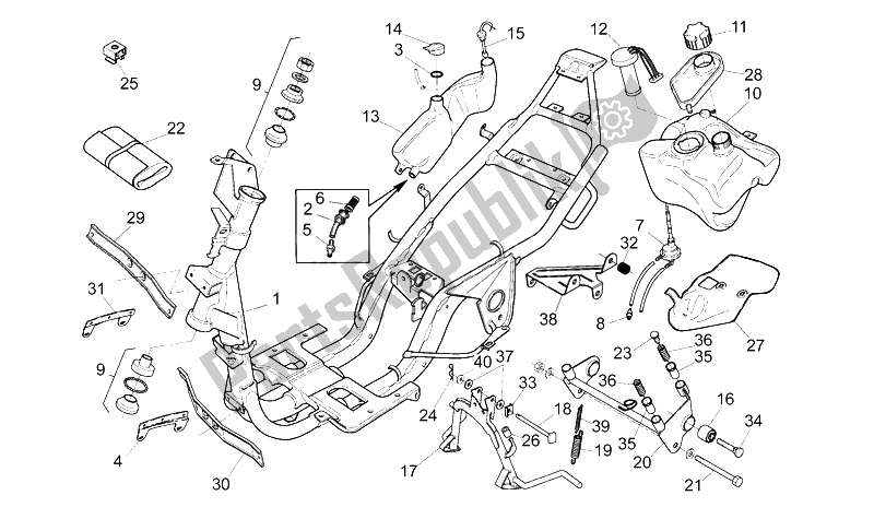 Toutes les pièces pour le Cadre du Aprilia SR Viper 50 1994