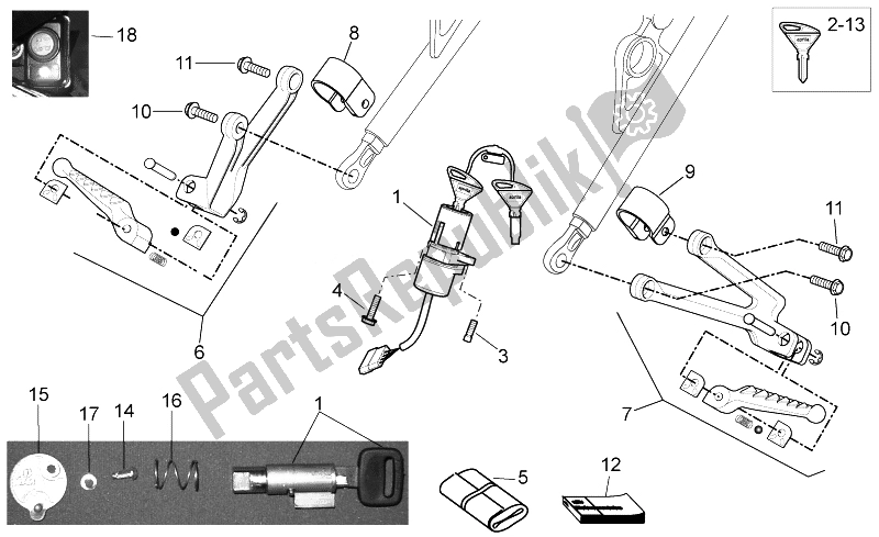 Toutes les pièces pour le Terminer La Partie du Aprilia RXV SXV 450 550 2008