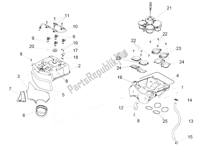 Todas las partes para Caja De Aire de Aprilia RSV4 RR Europe 1000 2016