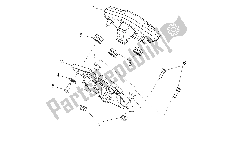 Todas las partes para Tablero de Aprilia Dorsoduro 750 Factory ABS 2010