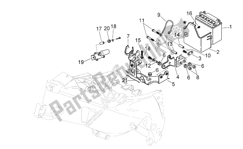 Todas las partes para Sistema Eléctrico Ii de Aprilia RS 125 2006