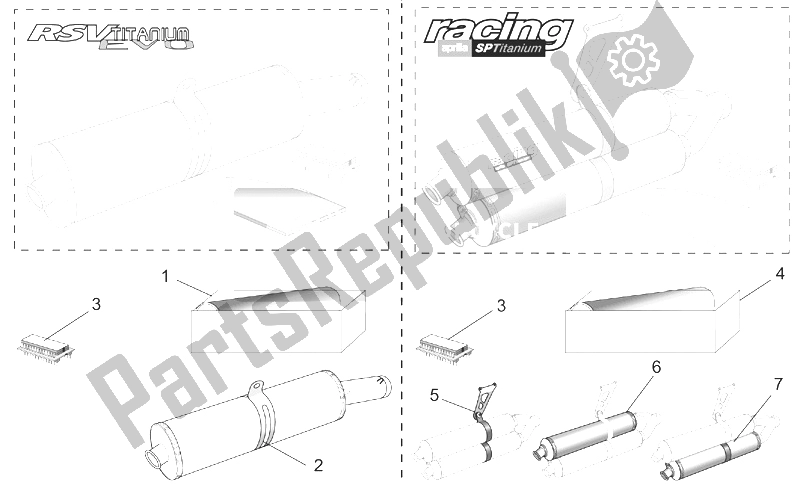 All parts for the Acc. - Performance Parts Iii of the Aprilia RSV Mille 1000 2001