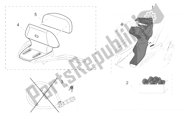 All parts for the Acc. - Various Ii of the Aprilia Atlantic 125 200 250 2003