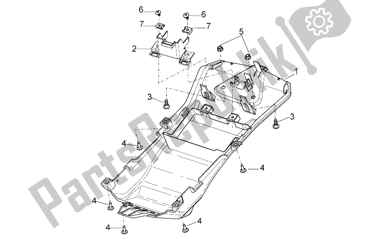 All parts for the Undersaddle of the Aprilia Tuono V4 1100 RR 2015