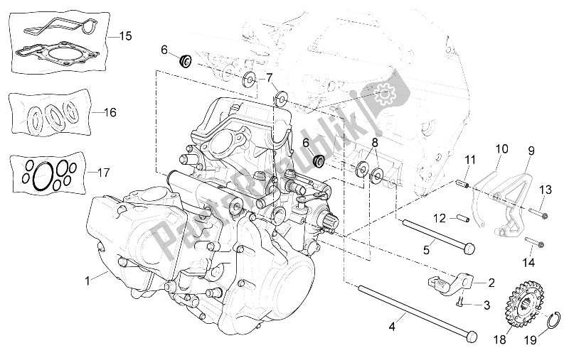 Alle Teile für das Motor des Aprilia SXV 450 550 Street Legal 2009