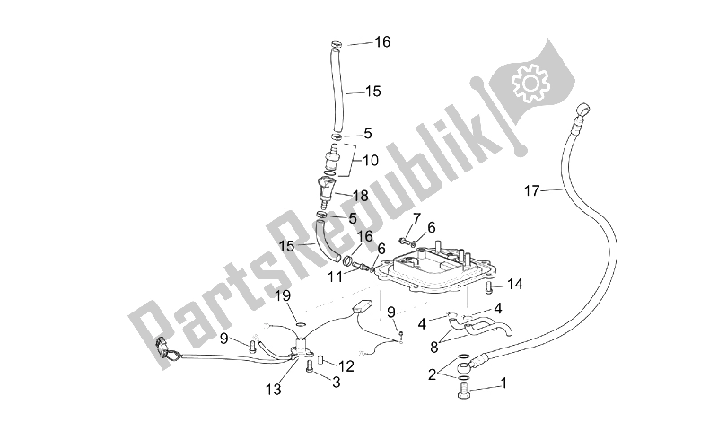 All parts for the Fuel Pump Ii of the Aprilia RSV Mille 1000 2001