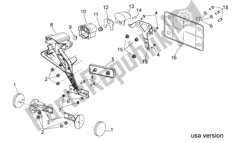 All parts for the Rear Body Ii (2) of the Aprilia RSV4 Aprc R 1000 2011