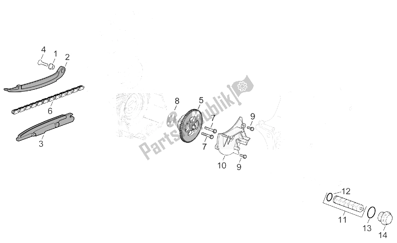 Todas las partes para Bomba De Aceite de Aprilia Scarabeo 500 2003