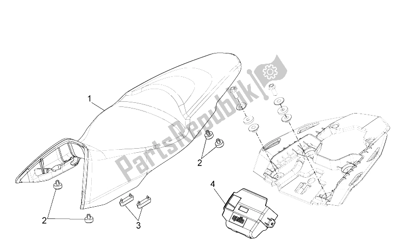 Toutes les pièces pour le Selle du Aprilia Shiver 750 PA 2015