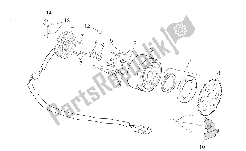 Todas las partes para Unidad De Encendido de Aprilia Atlantic 500 2001