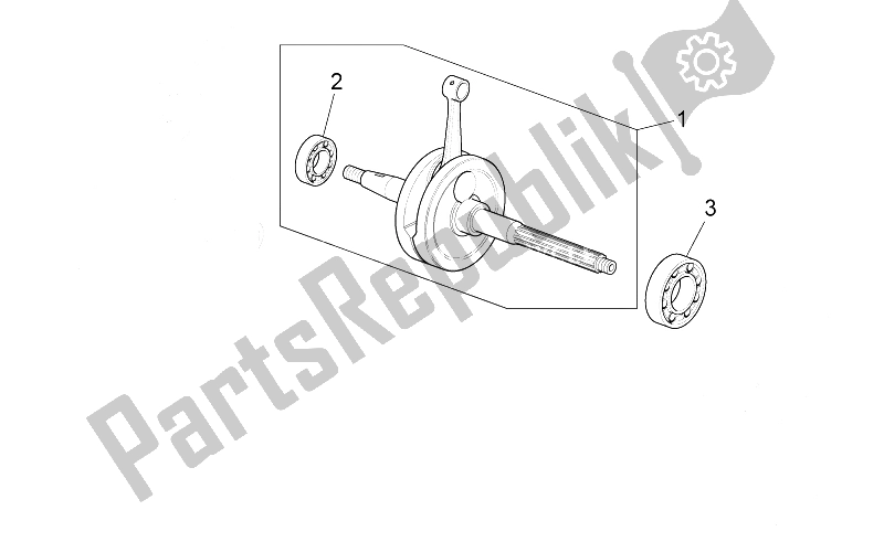 Toutes les pièces pour le Arbre De Transmission du Aprilia Scarabeo 100 4T E3 NET 2009