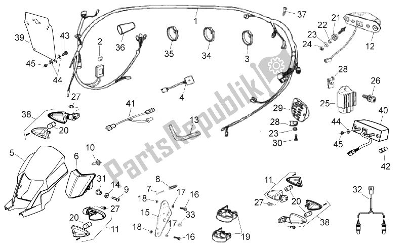 All parts for the Electrical System of the Aprilia RX 50 2014