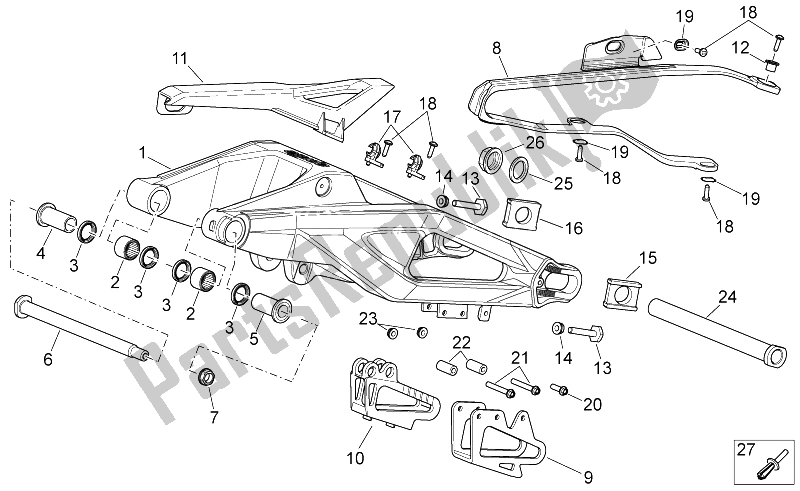 Alle Teile für das Schwinge des Aprilia SXV 450 550 2009