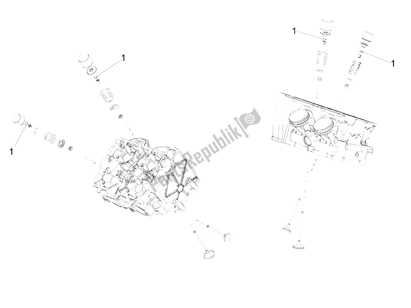 All parts for the Pad of the Aprilia RSV4 RR USA 1000 2016