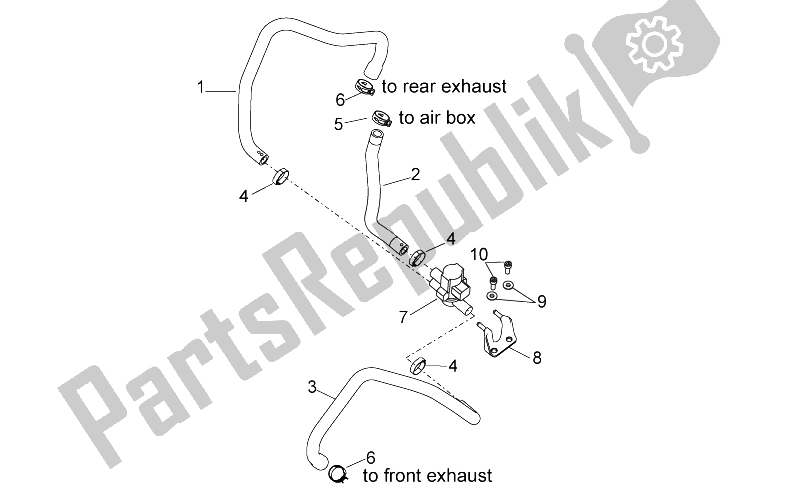 All parts for the Secondary Air of the Aprilia RSV4 Aprc Factory ABS 1000 2013