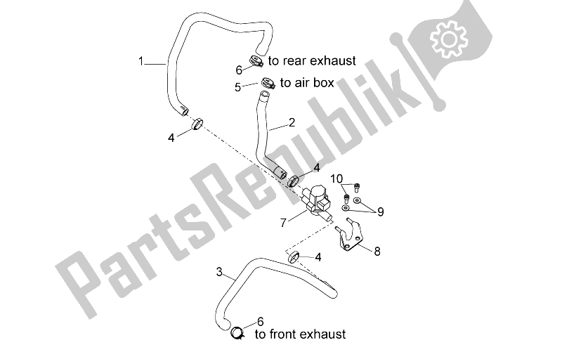 Alle onderdelen voor de Secundaire Lucht van de Aprilia RSV4 Aprc Factory ABS 1000 2013