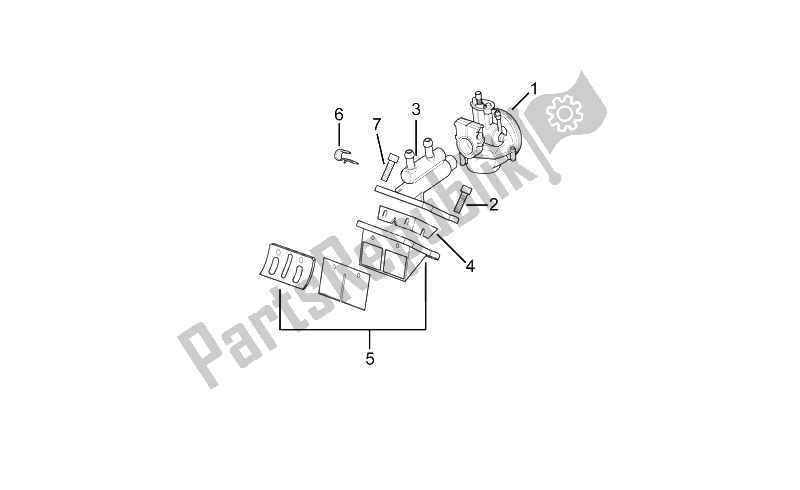 Todas las partes para Carburador I de Aprilia RX 50 1995