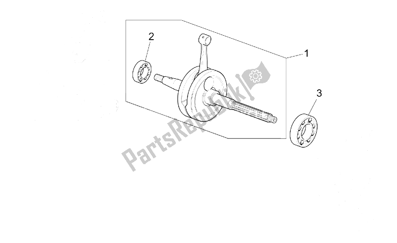 Toutes les pièces pour le Arbre De Transmission du Aprilia Scarabeo 100 4T E2 2001