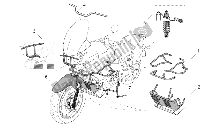 All parts for the Acc. - Cyclistic Components of the Aprilia ETV 1000 Capo Nord 2004
