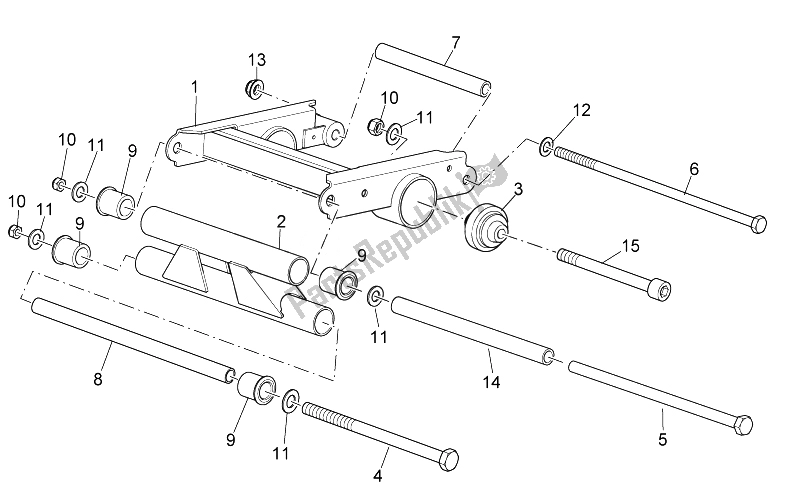 All parts for the Connecting Rod of the Aprilia Sport City Cube 250 300 IE E3 2008