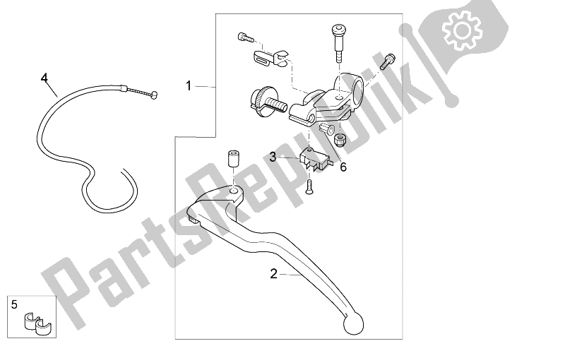 Todas las partes para Palanca De Embrague de Aprilia Tuono 1000 V4 R Aprc ABS 2014